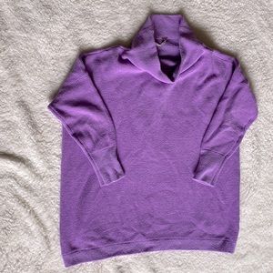 Free People size Large lilac oversized sweater! Ribbed fabric. GUC!
